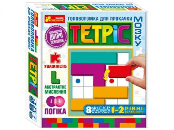 Головоломка настольная логическая Tetris, с картами задач, Ranok Creative