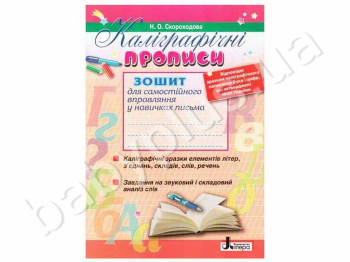 Рабочая тетрадь Каллиграфические прописи, Литера