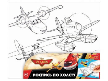 Раскраска по номерам на холсте "Дисней Самолетки", Ranok-Creative
