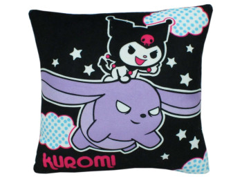 Мягкая игрушка подушка с принтом №2 Kuromi 31 см, квадратная форма, Копиця