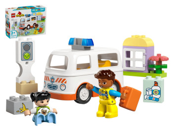 Конструктор LEGO DUPLO Town Скорая помощь и водитель, 19 деталей