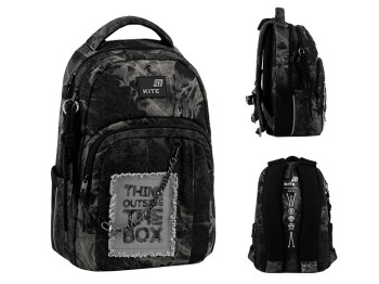 Рюкзак шкільний ортопедичний Kite Education teens Denim Core, 42 см, світловідбивні елементи