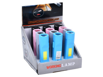 Ліхтарик акумуляторний, 2 режими, USB, 4 кольори (ціна за 1 шт)