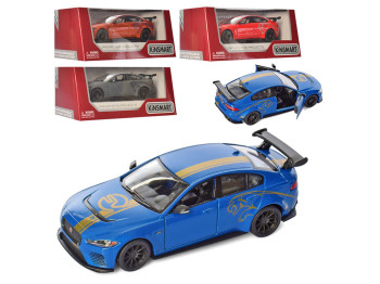 Машинка инерционная металлическая Jaguar XE SV Project 8, KT5416WF, открываются двери, Kinsmart