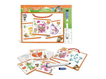 Магнитная доска с трафаретами 44 Коты, Vladi Toys