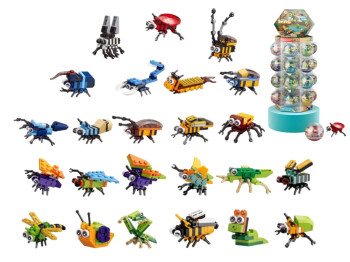 Цилиндрические LEGO-детали (капсульный конструктор) 24 шт, микс видов (цена за 1шт)