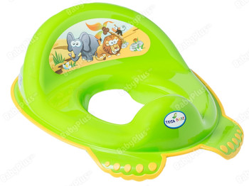 Туалетне сидіння Сафарі з гумками протиковзними зелене. Tega Baby SF-012-125