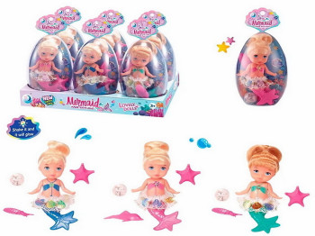 Лялька морська на батарейках Mermaid DH2328, 12 см, світлові ефекти (ціна за 1 шт)