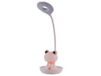Настольная лампа розовая LED с аккумулятором Froggy, Kite