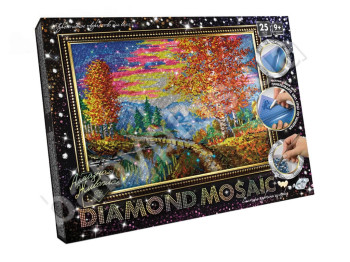 Набор для творчества DIAMOND MOSAIC Березы большой, Danko Toys