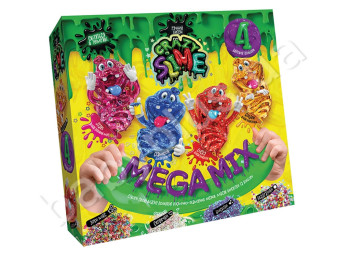 Безопасный обучающий набор для проведения опытов Crazy Slime 4в1 укр, Danko Toys