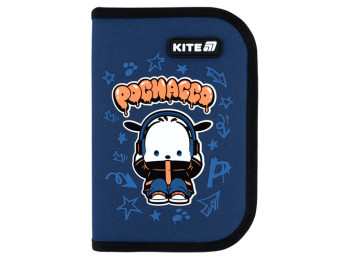 Пенал школьный на 1 отделение с наполнением Kite Pochacco, 2 отворота