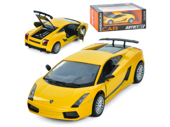Машинка металлическая Lamborghini Gallardo Superleggera 17 см открываются двери и багажник, АвтоСвіт