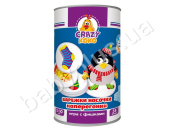 Игра в тубусе Варежки-носочки, Vladi Toys