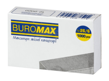 Скоби металеві оцинковані №26/6 для степлера