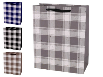 Пакет подарочный бумажный XS Checkered 14,5х15х6 см, R94995-XS