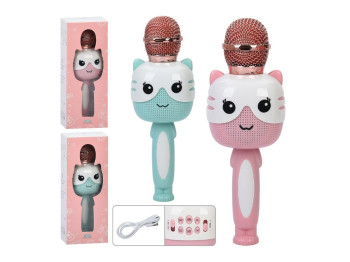 Микрофон детский SMT 0021, Bluetooth, музыка, TFслот, MP3, USB зарядное, 2 вида