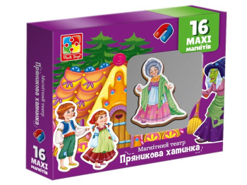 Гра настільна Магнітний театр, Пряникова хатинка, Vladi Toys VT3206-54