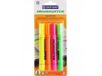Маркер клиноподібний Highlighter Fax, набір 4 кольори, лінія 1-4,6 мм, Centropen