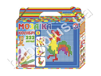 Мозаїка Колібрі №1, 222 деталі, Технок