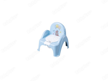 Горщик - стільчик з музикою світло-блакитний Лісова казка. Tega Baby PO-073-108