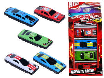Набір іграшкових машинок Tech Metal Racing, 5 шт, металеві машинки, BT-040-5