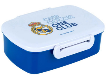 Ланчбокс с миниконтейнером и столовыми приборами Kite FC Real Madrid RL26-163-2, 750мл