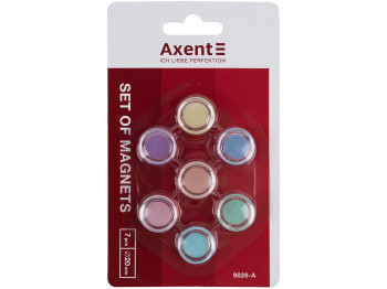 Набор магнитов Pastelini 20 мм, Axent, 7 шт.