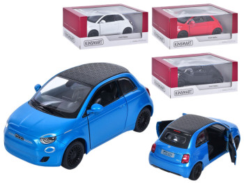 Машинка металлическая инерционная Fiat 500e. Kinsmart KT5440W