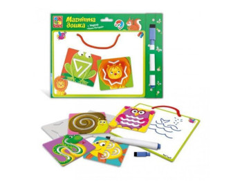 Магнитная доска с трафаретами Друзья, Vladi Toys