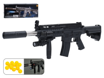 Іграшковий автомат Airsoft Gun із пластиковими кулями, світлом і лазером, 71 см