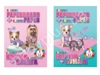 Набір кольорового паперу і картону KIDIS, BEST FRIEND, 13249