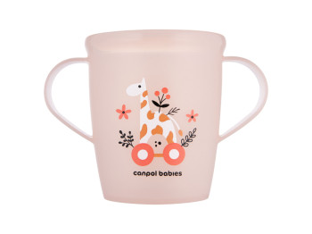Кружка дитяча з ручками TOYS рожева 250 мл. Canpol Babies 2/101_pin