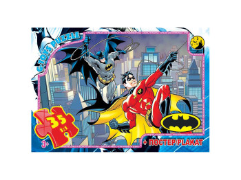 Пазлы картонные Бэтмен, 35 элементов, G-Toys BAT05