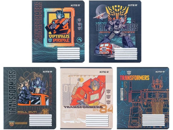 Тетрадь в клетку 18 листов, Transformers (цена за 1шт)