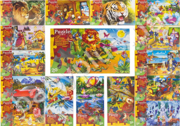 Мягкие пазлы 20 элементов, Danko Toys