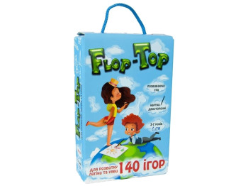 Настільна гра розвивальна Flop-Top, 40 ігор, логіка та увага, Strateg