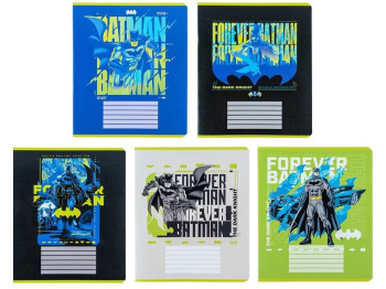 Зошит у клітинку 18 аркушів, DC Batman (ціна за 1шт)