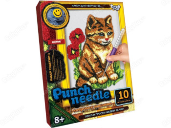 Набір для творчості Килимова вишивка Котик Punch needle, Danko Toys