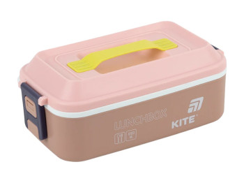 Ланчбокс Kite K25-1183-1, 1000 мл, с ручкой, бежевый, Kite