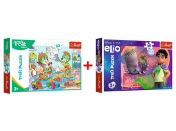 Набір пазлів "30" Treflik Щаслива родина та "30" Disney Elio Зустрічайте Еліо, Trefl