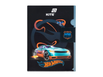 Папка-уголок с клапаном Hot Wheels HW25-248-2, формат A4, полипропилен, Kite