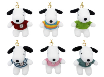 Брелок м’яка іграшка Snoopy у светрі, 22 см, підвісний аксесуар, мікс видів (ціна за 1шт)