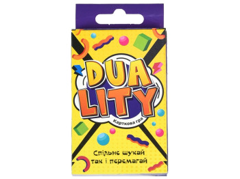 Карткова гра логічна Duality, картки 10.5 см, пошук збігів, Strateg
