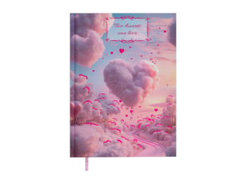 Щоденник недатований ROMANTIC A5, 336 сторінок, блакитний, BUROMAX