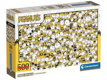 Пазлы Мозаика с главными героями комикса Peanuts Clementoni, 500 элементов