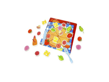 Игрушка магнитная доска готовим пиццу с овощами и сыром, Classic World 3579