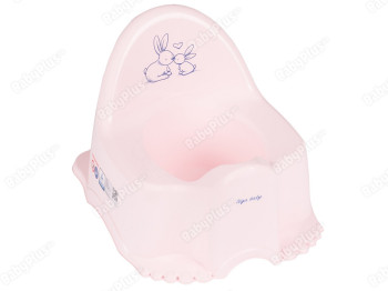 Горшок з музикою світло-рожевий ЕСО Зайчики. Tega Baby PO-059-104