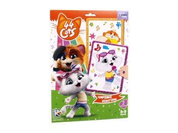 Набор для творчества 44 Коты, Волшебные очертания, Vladi Toys