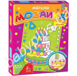 Набор для творчества Мозаика (фигурная) Торт